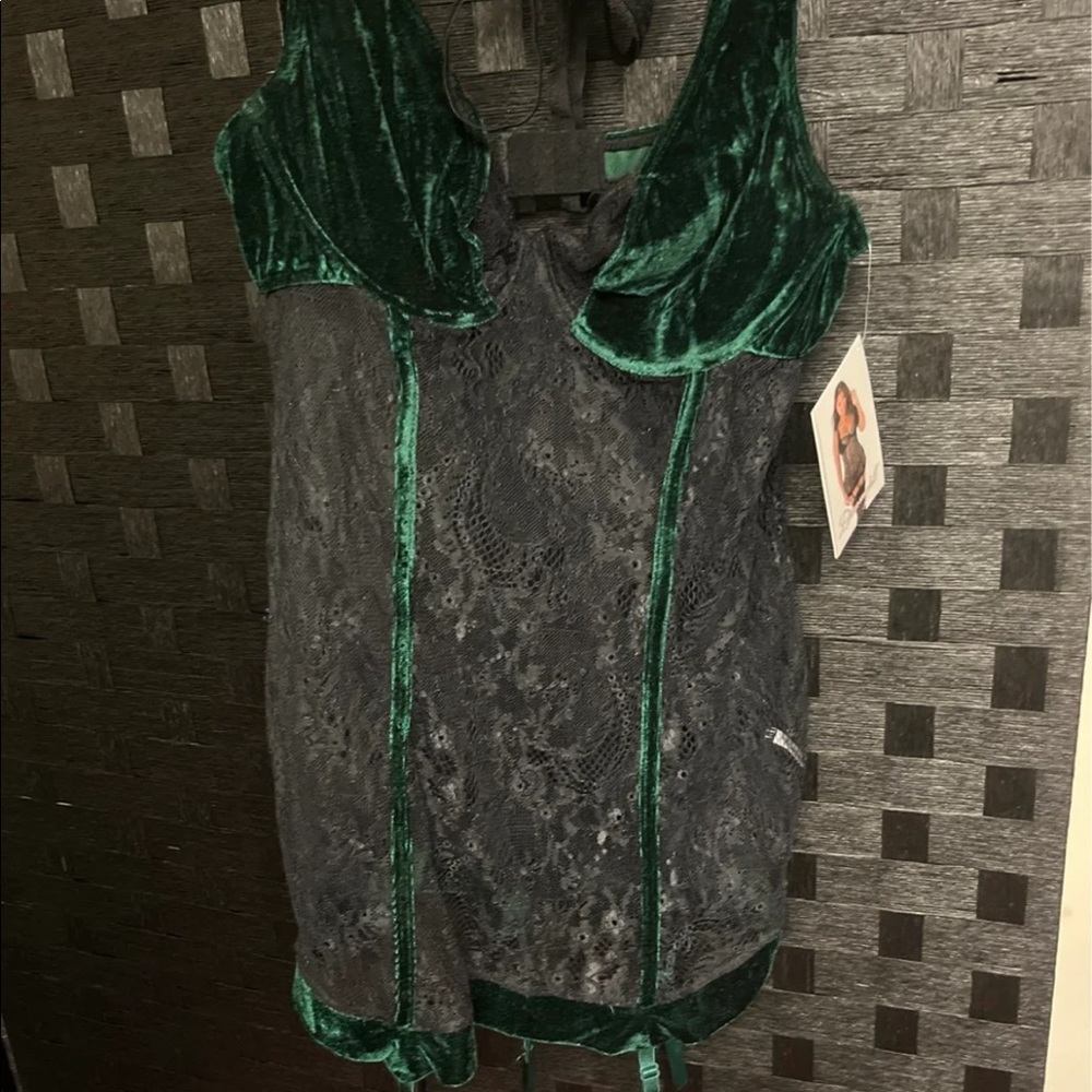 Dream girl green/black lingerie